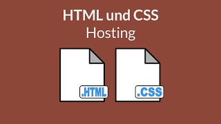 HTML und CSS  Webseite veröffentlichen Hosting [upl. by Kcirednek]