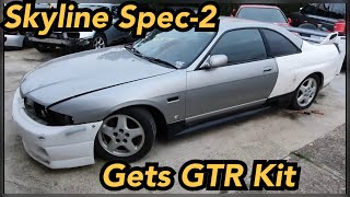 Skyline R33 GTST Spec 2 gets GTR Body Kit [upl. by Shriver]