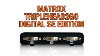 Matrox TripleHead2Go Digital SE External MultiDisplay Adapter [upl. by Htomit]