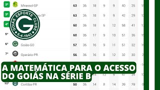 A matemática para o Goiás chegar ao acesso na Série B [upl. by Soalokin]