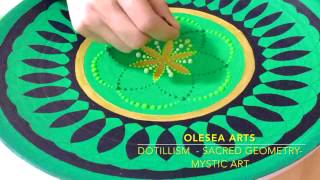 Dot Art Mandala  Time Lapse [upl. by Artenra458]