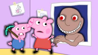 Peppa Pig Escape From The Man from The Window in Peppa Episodes [upl. by Einitsed]