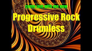 Progressive Rock Drumless Track No Click  practice drums to this psychedelic drum free track [upl. by Aerdnaeel]