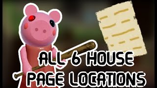 PIGGY BOOK 1 CHAPTER 1 HOUSE MAP ALL 6 PAGE LOCATIONS [upl. by Malcolm465]