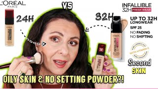 I Tried The Newly Reformulated Loreal Infallible 32H Fresh Wear Foundation vs Their 24H Fresh Wear [upl. by Iemaj676]