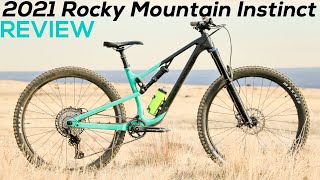 Review The 2021 Rocky Mountain Instinct C50 is a Heavyhitting Trail Bike [upl. by Marchak]