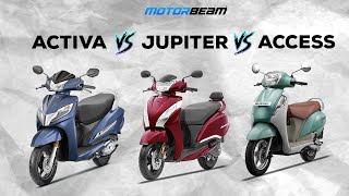 Jupiter vs Activa vs Access  Which One To Buy [upl. by Vil]