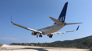 Skiathos HD  Dangerous Aircraft Blast Low Landings and Takeoff [upl. by Groos]