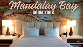 Mandalay Bay Hotel Las Vegas Room Tour rootour [upl. by Ytima542]