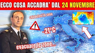 Attenzione La neve sta per arrivare con forza ecco quando e dove colpirà [upl. by Ynos]