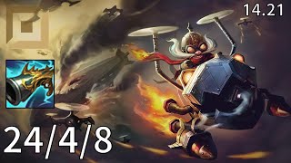 Corki ADC vs Jhin  EUW challenger  Patch 1421 [upl. by Asila]