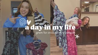 GRWM for my cross country banquet shopping hauls chat pictures 🫶🏼🎀💐 Lisi LisiShops haul [upl. by Nottus886]