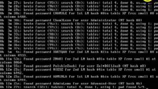 Linux OphCrack  łamanie haseł w Windowsie [upl. by Lichter]