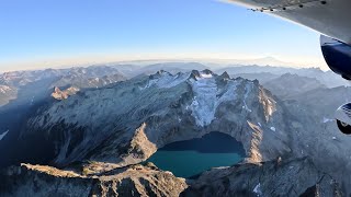 Flight Over the Alpine Lakes Wilderness Area [upl. by Batsheva]