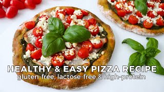 How to Make Healthy Pizza  Quick amp Easy Gluten free Flatbread Pizza Recipe [upl. by Itch]