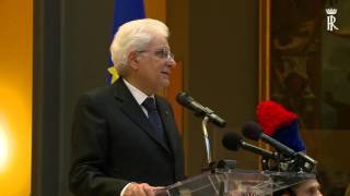 Intervento Presidente Mattarella Ambasciata Italiana Washington [upl. by Thgirw]