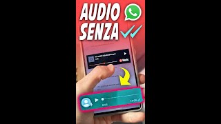 TRUCCO PER ASCOLTARE AUDIO WHATSAPP SENZA DARE IL VISUALIZZATO 🤫 [upl. by Lyris241]