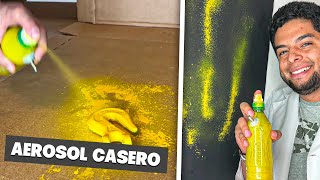 ¿COMO HACER UN AEROSOL RECARGABLE CASERO [upl. by Idna]