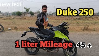 2024 New Model Duke 250 mileage Test ✅ and review  ✅ mileagetest ns400 vlog duke250 [upl. by Terryl950]