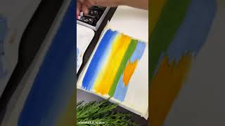 Gouache Painting using Brustro Gouache paints gouachepainting paintings youtubeshorts [upl. by Linea]