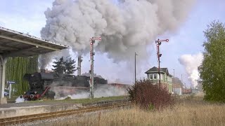 Wie zur Reichsbahnzeit  Jumbo befördert schweren Güterzug [upl. by Aerised124]