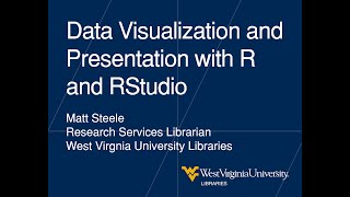 Data Visualization and Presentation with R and RStudio [upl. by Nimzzaj]