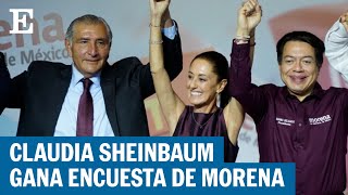 MÉXICO  Claudia Sheinbaum gana encuesta de Morena rumbo a elecciones 2024  EL PAÍS [upl. by Nrojb]