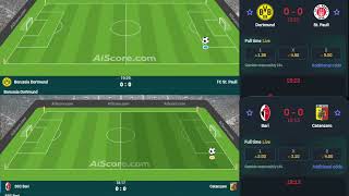 Borussia Dortmund  FC St live broadcast 🔴 with detailed visual and text effects 2024 [upl. by Ignaz]