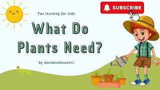 Need of plants in detailFacts about plants for kindergarten [upl. by Nimsay]