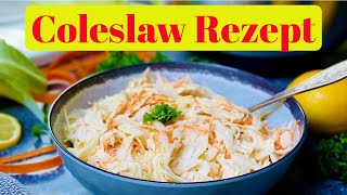 Coleslaw Rezept  perfekt fürs BBQ  Die Frau am Grill [upl. by Calloway]