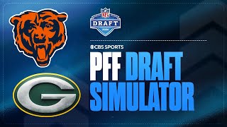 PFF NFL 7ROUND Mock Draft Simulator for Bears and Packers  CBS Sports [upl. by Salguod]