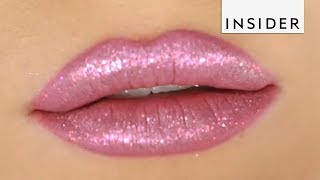 Transforming Glitter Lips [upl. by Ezirtaeb188]