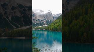 The Famous Lake  Dolomiti nature lake travel amazingplaces exploremore earth [upl. by Shaffert667]