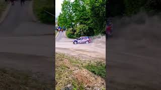 WRC Croatia rally crash part 1 miele wrc wrcofficial wrccroatiarally italy crash croatia 🇭🇷 [upl. by Yarased]