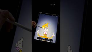 NEW Candle Animation Tips in Procreate 🔥💃procreate animation [upl. by Sheff]