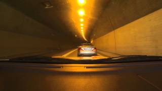 Mercedes SL55 AMG Tunnel Sounds with custom exhaust HD [upl. by Decca]