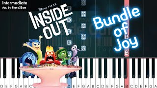 Intermediate Bundle of Joy  Inside Out  Piano Tutorial [upl. by Christianson]