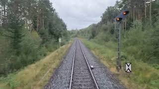 Führerstandmitfahrt Schwandorf  Cham  Furth im Wald  Cham Alex Cabview BR223 Train [upl. by Spohr361]