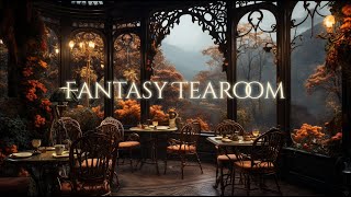 Fantasy Tearoom Ambience and Music  peaceful late autumn afternoon with tea and a book [upl. by Henriques]