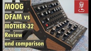 Moog DFAM vs Mother32 Review and comparison Drummer From Another Mother [upl. by Therine]