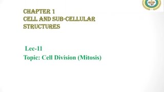 Cell Division Federal Board Biology 11 Class  Cell Cycle  Life Cycle of the Cell [upl. by Fleta121]