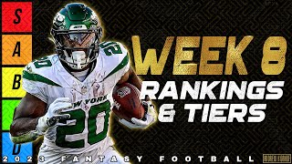 Top 36 Running Back Rankings  Week 8 Fantasy Football [upl. by Eissalc391]