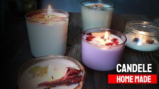 Come fare le candele in casa con la cera di soia [upl. by Hael]