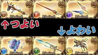 【グラブル】レゾネーター系列の武器が6属性出揃ったので語る [upl. by Aleil]