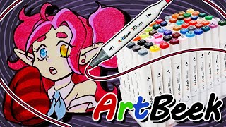 Drawing 16 of Your OCs with Art Beek Markers Review [upl. by Annaig]