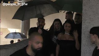 Georgina Rodriguez  Vetements SS25 fashion show in Paris  27092024 [upl. by Carling]