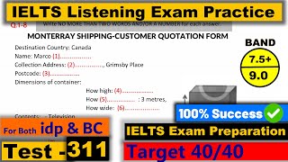 IELTS Listening Practice Test 2023 with Answers Real Exam  311 [upl. by Romanas]