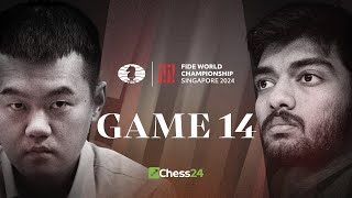 DING vs GUKESH The Final Game FIDE WORLD CHAMPIONSHIP 2024 Game 14 [upl. by Athey839]