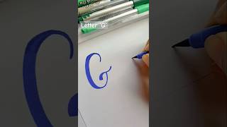 Letter ‘G’ Uppercase and Lowercase  Brush Pen Calligraphy handlettering calligraphy art [upl. by Yenaffit]