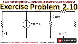 Chapter 2 Exercise Problems 210 Solution  Linear Circuit Analysis [upl. by Iarised]